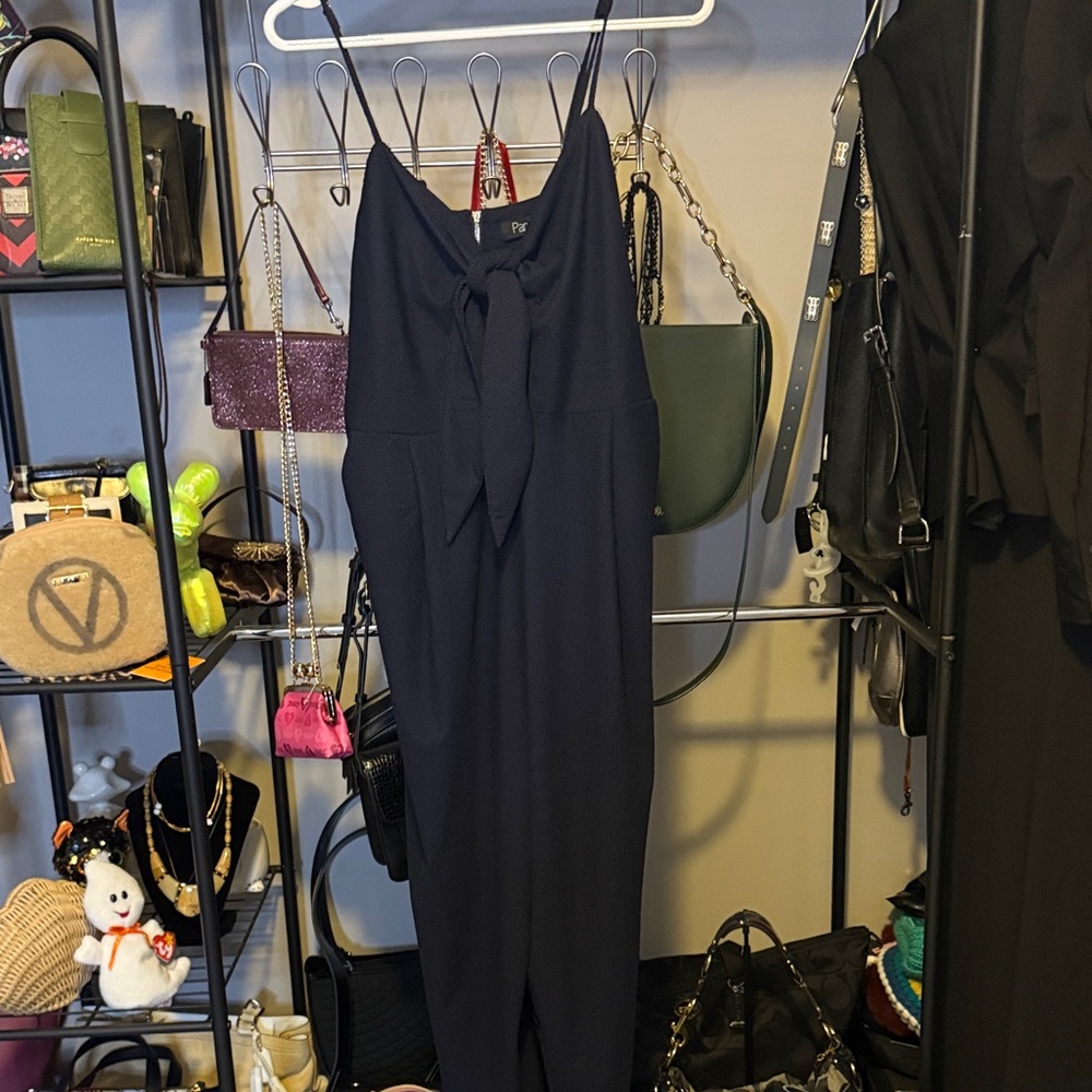 Papillon Blanc Dark Blue Jumpsuit